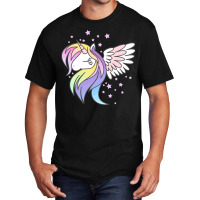 Unicorn Angel Basic T-shirt | Artistshot