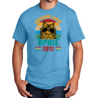 Retro Awesome Since April 2012 10th Birthday 10 Years Old Basic T-shirt | Artistshot