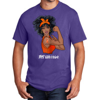 Womens Ms Warrior Fighter Support Multiple Sclerosis Awareness T Shirt Basic T-shirt | Artistshot