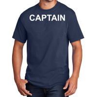 Shirt That Says Captain Text T Shirt Costume Gift Basic T-shirt | Artistshot