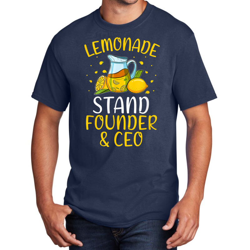 Lemonade Stand Founder & Ceo I Funny Lemon Business Summer T Shirt Basic T-shirt | Artistshot