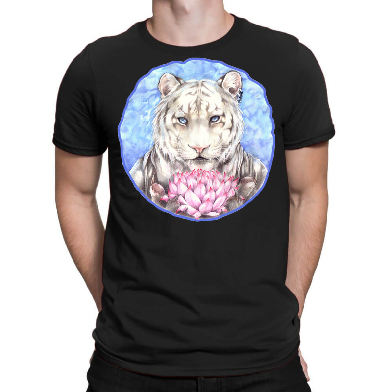 Tiger With Flowers New T-shirt | Artistshot