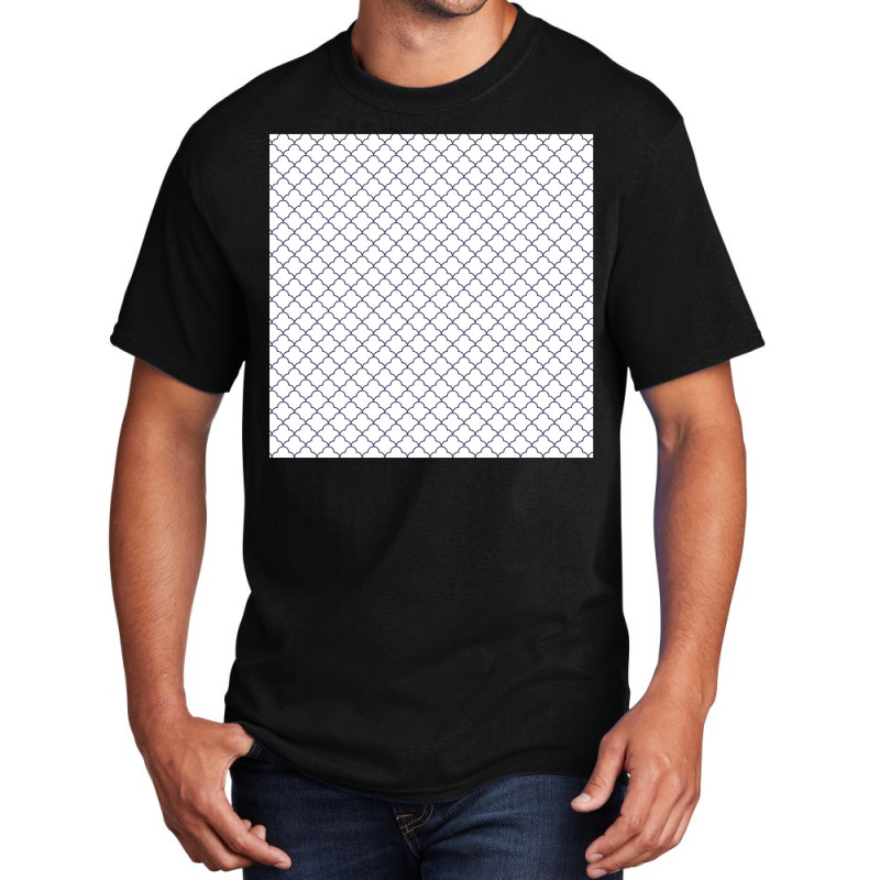 Moroccan Tile Design Pattern Basic T-shirt | Artistshot