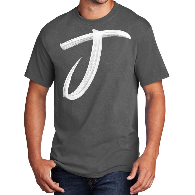 Letter J Initial Name Monogram Capital Letter T Shirt Basic T-shirt by hollymu | Artistshot