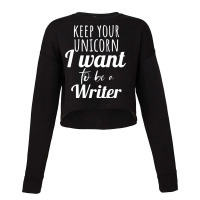 Career Day Tshirt For Girls Want To Be A Writer Em Cropped Sweater | Artistshot