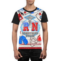 American Memorial Day Rn Registered Nurse Graphic T-shirt | Artistshot