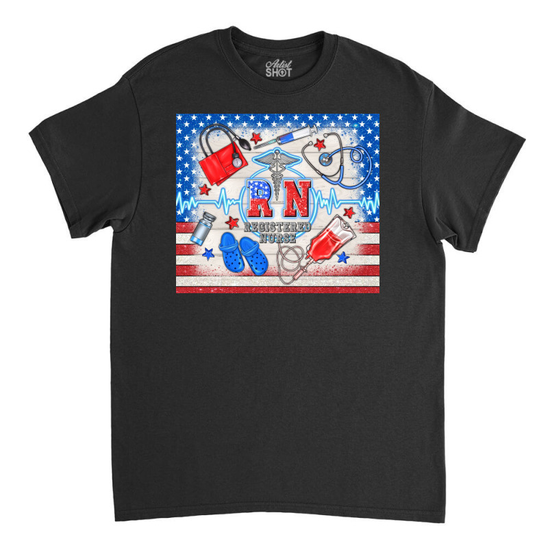 American Memorial Day Rn Registered Nurse Classic T-shirt | Artistshot