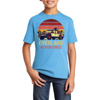 Overland Adventures Retro Vintage Sunset 4x4 Car Off Road T Shirt Basic Youth T-shirt | Artistshot