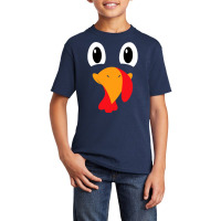 Turkey Face Shirt Kids Adult Funny Halloween Thanksgiving T Shirt Basic Youth T-shirt | Artistshot