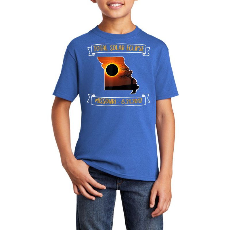 All American Total Solar Eclipse 2017 Missouri T Shirt Basic Youth T-shirt by BeanblossomSheldon | Artistshot