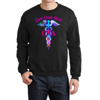 Cna Certified Nursing Assistant Live Love Heal Ins Crewneck Sweatshirt | Artistshot