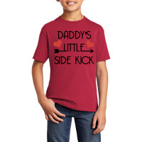 Daddys Little Side Kick Basic Youth T-shirt | Artistshot