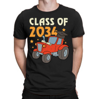 E6zn Tractor Class 2034 Future Kindergarten Back T-shirt | Artistshot