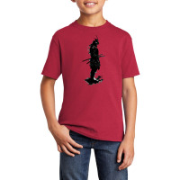 Samurai Black Basic Youth T-shirt | Artistshot