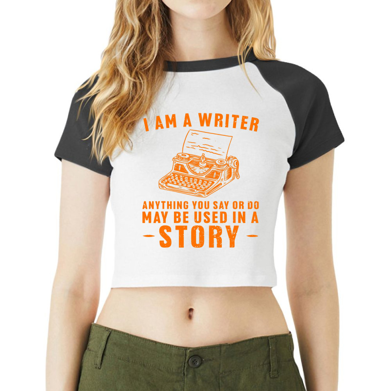 Best Writer Design For Men Women Writer Writing St Raglan Crop Top by ChastityRentz | Artistshot