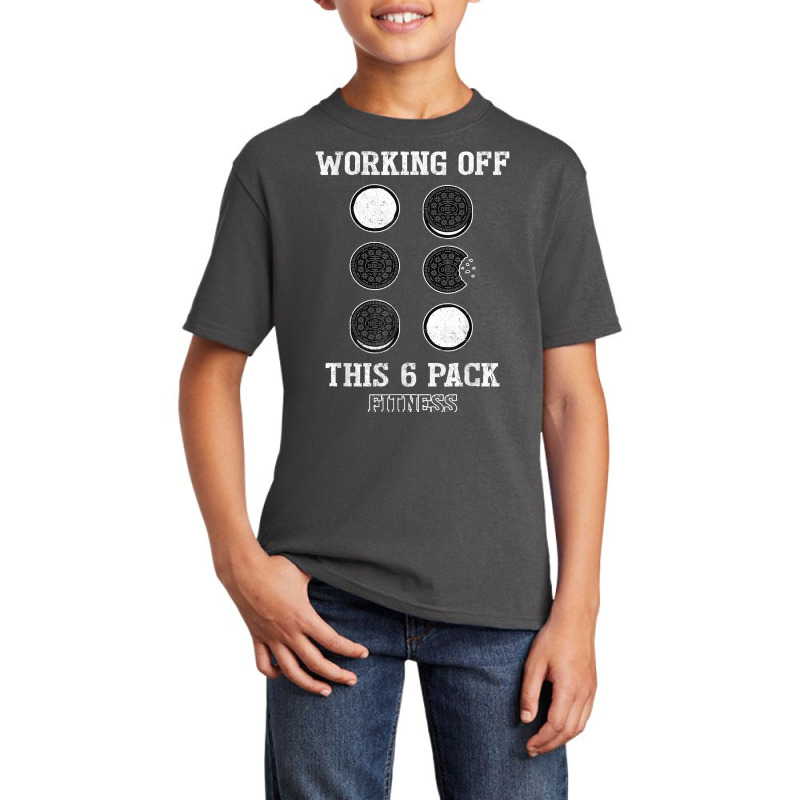 Mens Working Off This 6 Pack Fitness Cookies T Shirt Basic Youth T-shirt by carlianagorley | Artistshot