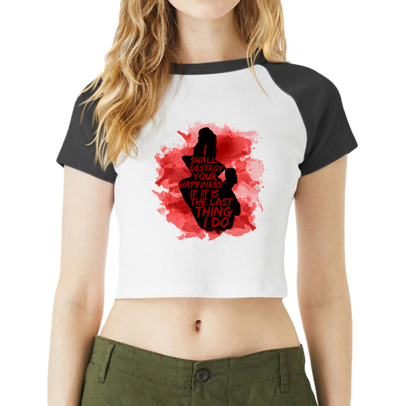 Vintage  Swanqueen Day Gift Raglan Crop Top by ArtistShea | Artistshot