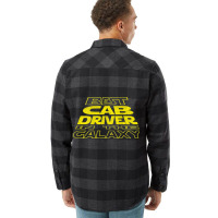 Cab Driver Funny Space Backside Design 2 Flannel Shirt | Artistshot