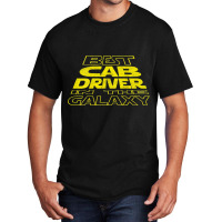 Cab Driver Funny Space Backside Design 2 Basic T-shirt | Artistshot