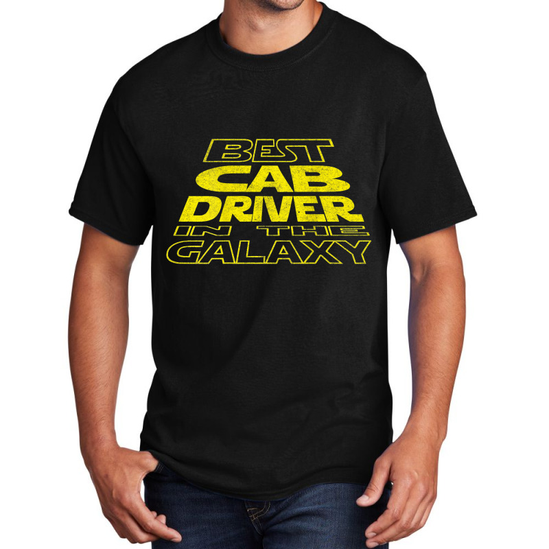 Cab Driver Funny Space Backside Design 2 Basic T-shirt by NariahPringl | Artistshot