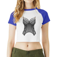 Lingerie Bustier Funny Bra T Shirt For Parties Dressing Up Raglan Crop Top | Artistshot