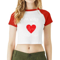 Arrhythmia Cardiac Pacemaker Icd Surgery Raglan Crop Top | Artistshot