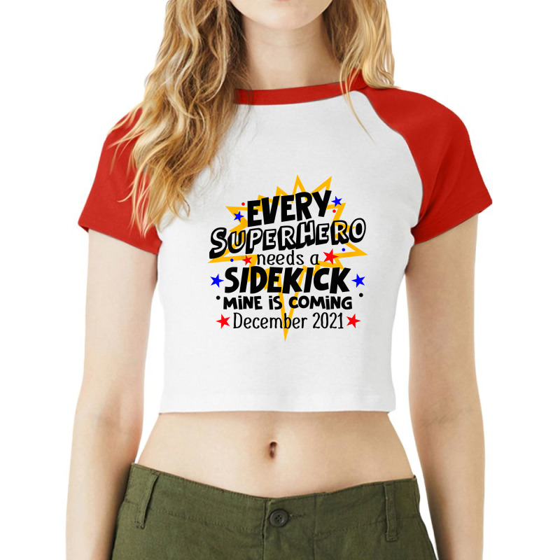 Kids Every Superhero Needs A Sidekick December 2021 Big Brother Raglan Crop Top by moonlight2270 | Artistshot