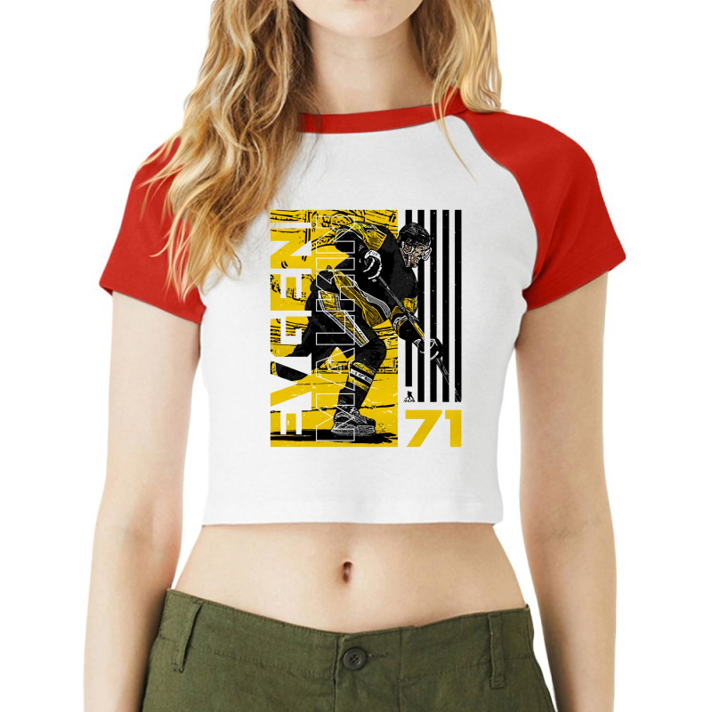 Evgeni Malkin Deke Raglan Crop Top by kr205 | Artistshot