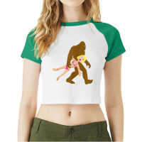 Cute Funny Sasquatch Gift  Bigfoot Blow Up Sex Doll Shirt T Shirt Raglan Crop Top | Artistshot