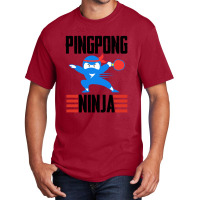 Funny Ping Pong Ninja Table Tennis Basic T-shirt | Artistshot