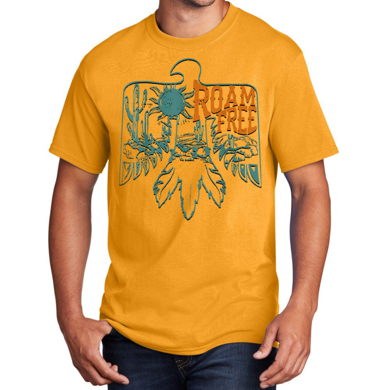 Western Boho Roam Free Thunderbird Native American Cowgirl T Shirt Basic T-shirt | Artistshot