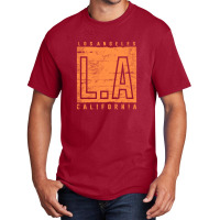 Los Angeles Urban Streetwear Typography Basic T-shirt | Artistshot