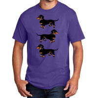 Black And Tan Dachshunds Basic T-shirt | Artistshot