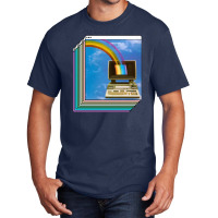 Vaporwave Aesthetic Compter Design Basic T-shirt | Artistshot