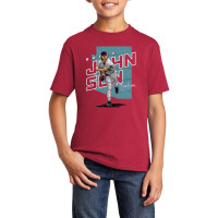 Randy Johnson Player Map Basic Youth T-shirt | Artistshot