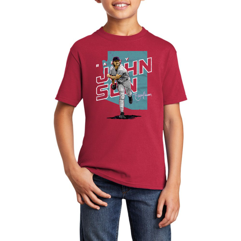 Randy Johnson Player Map Basic Youth T-shirt by kr205 | Artistshot