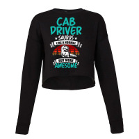 Cab Driver Saurus Like Normal T Rex Dinosaur Cropped Sweater | Artistshot