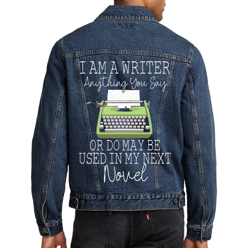 Cool Writer Art For Men Women Novel Author Writing Men Denim Jacket by MartellHorgan | Artistshot