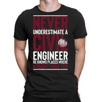 Civil Engineer Bridge Builder Engineering Student T-shirt | Artistshot