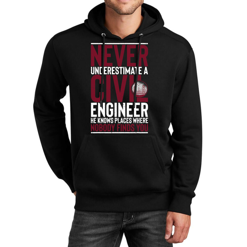 Civil Engineer Bridge Builder Engineering Student Unisex Hoodie | Artistshot