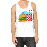 Burger And Soda Cartoon Tank Top | Artistshot