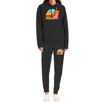 Burger And Soda Cartoon Hoodie & Jogger Set | Artistshot