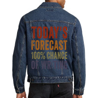 Cool Writing Art For Writers Men Women Author Jour Men Denim Jacket | Artistshot