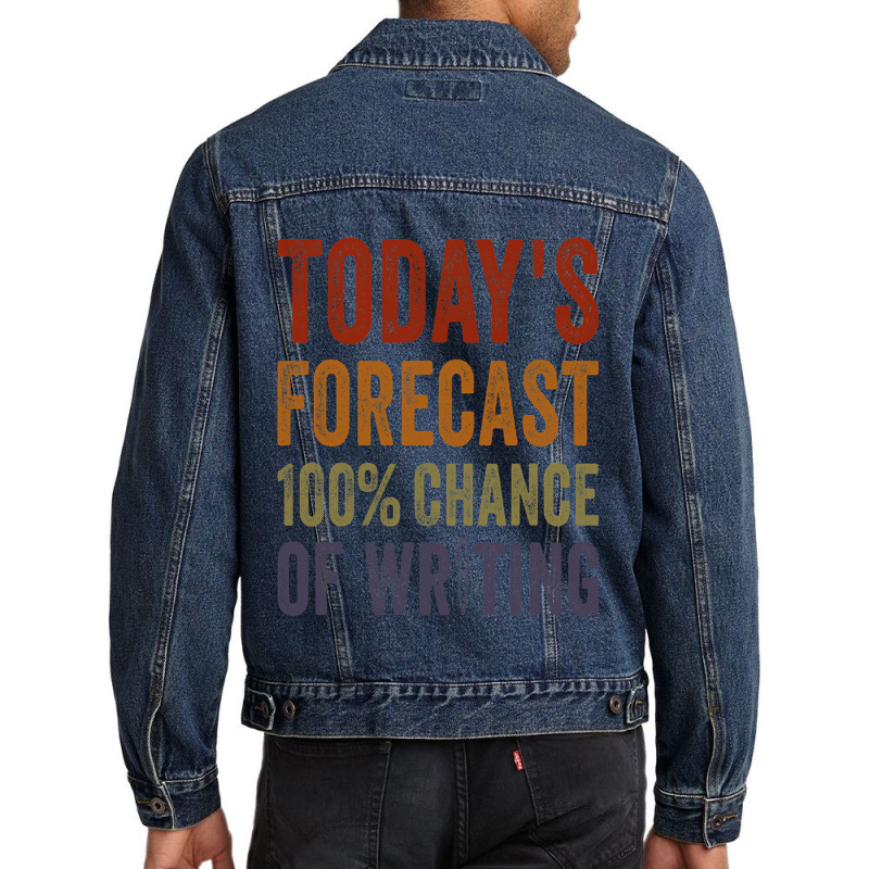 Cool Writing Art For Writers Men Women Author Jour Men Denim Jacket by MenachemArteaga | Artistshot