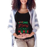 Certified Nursing Assistant One Merry Cna Nurse Ch Maternity Scoop Neck T-shirt | Artistshot