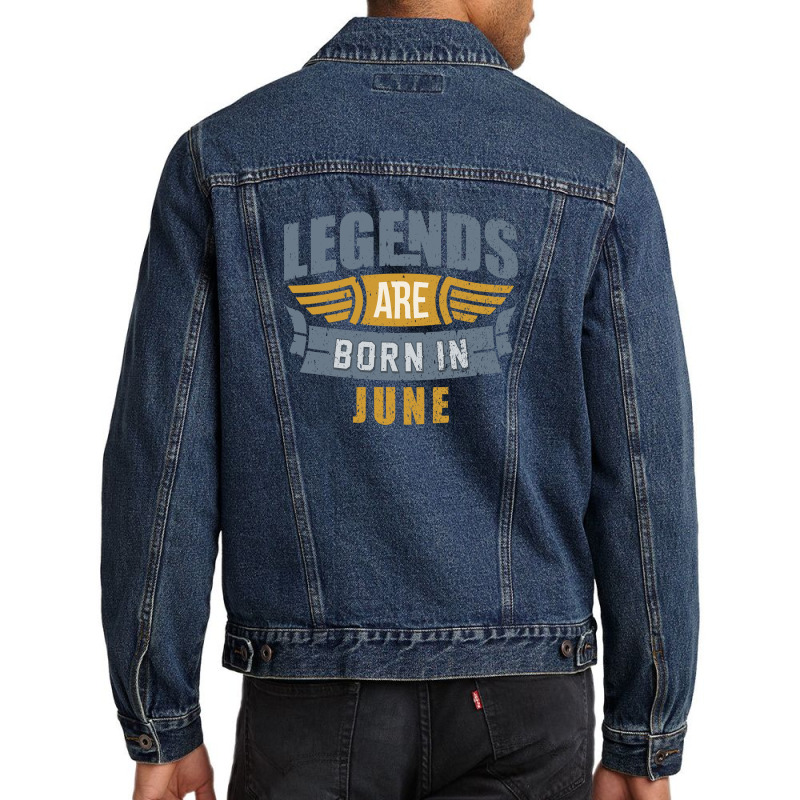 Legend Born June Men Denim Jacket | Artistshot