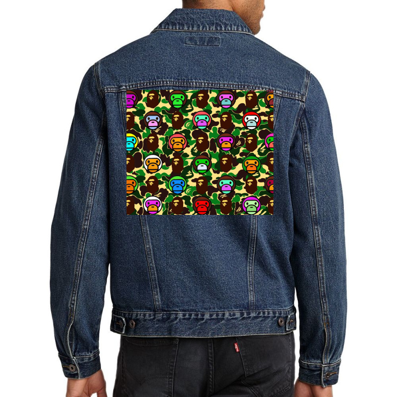 Baby Army Collage Men Denim Jacket | Artistshot