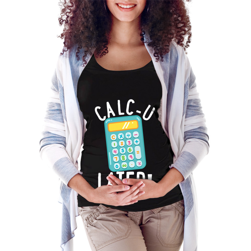 Calculater Accounting Funny Accountant Calculator Maternity Scoop Neck T-shirt by SweetCurl | Artistshot