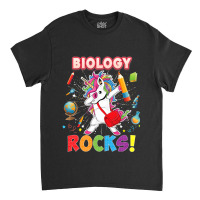 Biology Rocks Back To School Dabbing Unicorn First Classic T-shirt | Artistshot