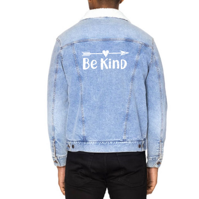 Bee Kind Unisex Sherpa-lined Denim Jacket | Artistshot